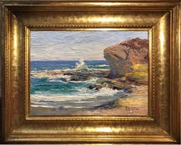 "Mussel Rock, Laguna Beach" 10 x 14 inches, oil on board