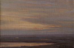 Granville Redmond "Twilight (Study) 1918" 6 x 9 inches, oil on canvas/board -- Available!