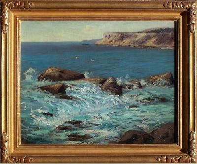 Frank W. Cuprien "Laguna Shores" 16 x 20 inches, oil on canvas. Available For Sale